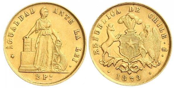 2 Peso Chile Oro 