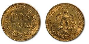 2 Peso México (1867 - ) Oro 