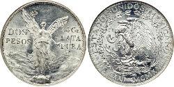 2 Peso México (1867 - ) Plata 