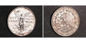 2 Peso México (1867 - ) Plata 