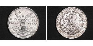 2 Peso México (1867 - ) Plata 