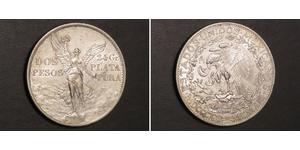 2 Peso México (1867 - ) Plata 