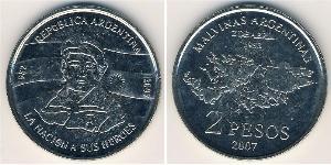 2 Peso Argentina (1861 - ) Rame/Nichel 