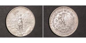 2 Peso Mexiko (1867 - ) Silber 