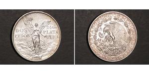 2 Peso Mexiko (1867 - ) Silber 