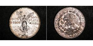 2 Peso Mexiko (1867 - ) Silber 