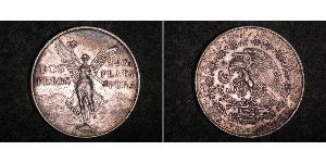 2 Peso Mexiko (1867 - ) Silber 