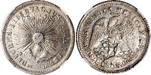 2 Peso United Mexican States (1867 - ) Silver 