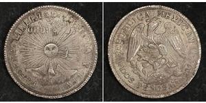 2 Peso United Mexican States (1867 - ) Silver 