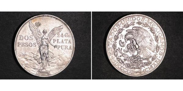 2 Peso 墨西哥 銀 