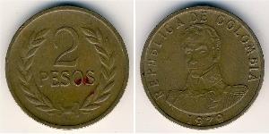 2 Peso 哥伦比亚 青铜 