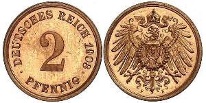 2 Pfennig Allemagne Bronze 