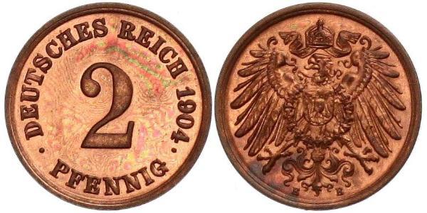 2 Pfennig Allemagne Bronze 