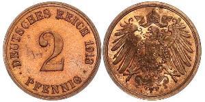 2 Pfennig Germany Bronze 