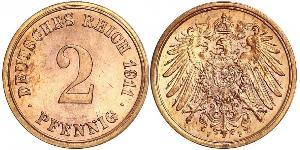 2 Pfennig Germany Bronze 