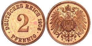 2 Pfennig Germany Bronze 