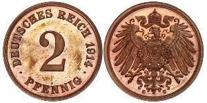 2 Pfennig Germany Bronze 