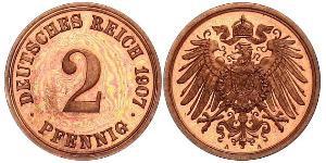 2 Pfennig Germany Bronze 