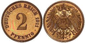 2 Pfennig Germany Bronze 