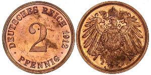 2 Pfennig Germany Bronze 