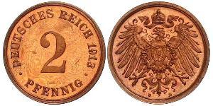 2 Pfennig Germany Bronze 