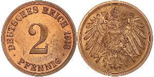 2 Pfennig Germany Bronze 