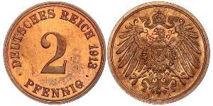 2 Pfennig Germany Bronze 