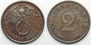 2 Pfennig Nazi Germany (1933-1945) Bronze 