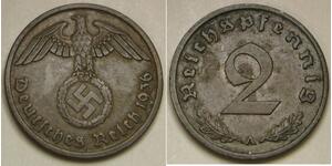 2 Pfennig Troisième Reich (1933-1945) Bronze 