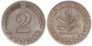 2 Pfennig West Germany (1949-1990) Bronze 