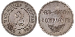 2 Pfennig Nueva Guinea / Imperio alemán (1871-1918) Cobre 