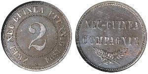 2 Pfennig German Empire (1871-1918) / New Guinea Copper 