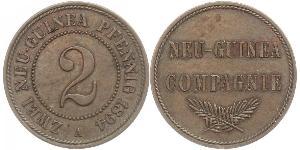 2 Pfennig German Empire (1871-1918) / New Guinea Copper 