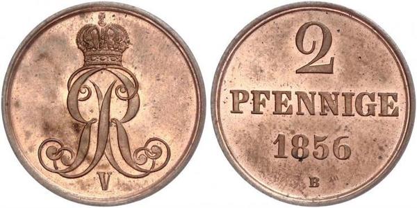 2 Pfennig States of Germany Copper 