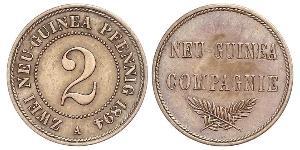 2 Pfennig Empire allemand (1871-1918) / Nouvelle-Guinée Cuivre 