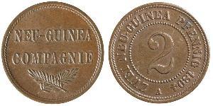 2 Pfennig Empire allemand (1871-1918) / Nouvelle-Guinée Cuivre 