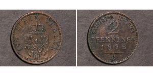 2 Pfennig Royaume de Prusse (1701-1918) Cuivre Frédéric-Guillaume IV de Prusse (1795 - 1861)