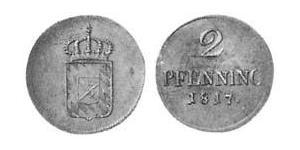 2 Pfennig Königreich Bayern (1806 - 1918) Kupfer 