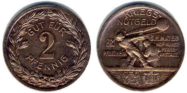 2 Pfennig Allemagne  