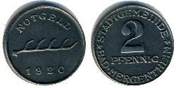 2 Pfennig 德国  