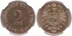 2 Pfennig 德国  