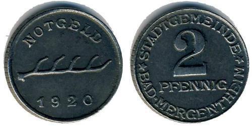 2 Pfennig 德国  