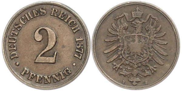 2 Pfennig 德国  