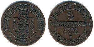 2 Pfennig 萨克森王国 (1806 - 1918)  