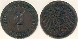 2 Pfennig 德国 青铜 