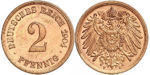 2 Pfennig 德国 青铜 