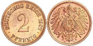 2 Pfennig 德国 青铜 