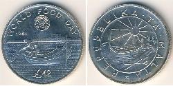2 Pound Malte Argent 
