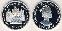 2 Pound Île Sainte-Hélène (1981 - ) Argent 
