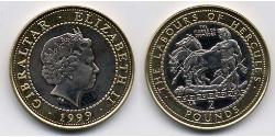 2 Pound Gibilterra Bimetal Elisabetta II (1926-2022)